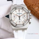 Superclone Audemars Piguet ROO Chronograph 37mm Diamond-set bezel watch